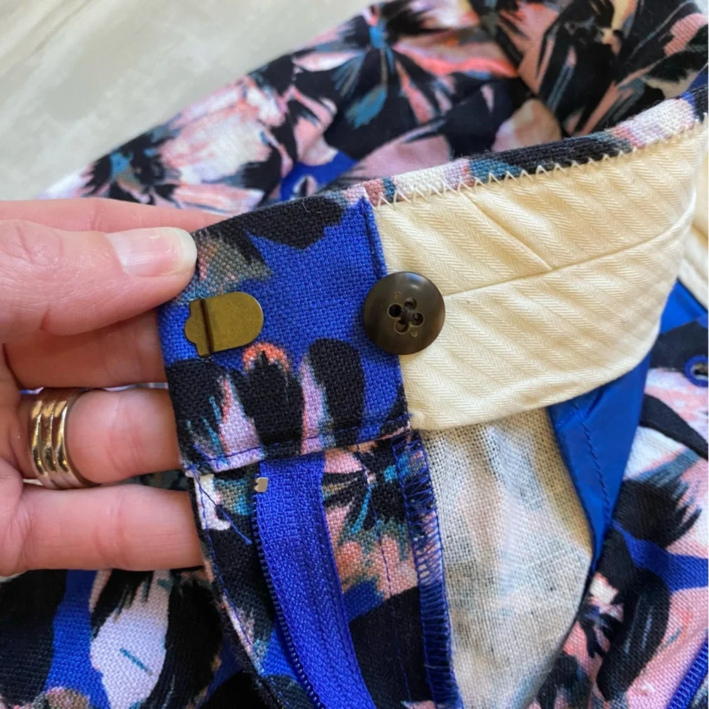 J. Crew Woven Vibrant Colorful Floral Chino Bermuda 3” Inseam Shorts, women’s 2